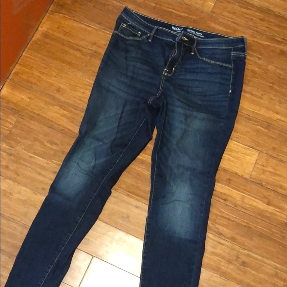 Mossimo Dark Wash Mid Rise Jeggings